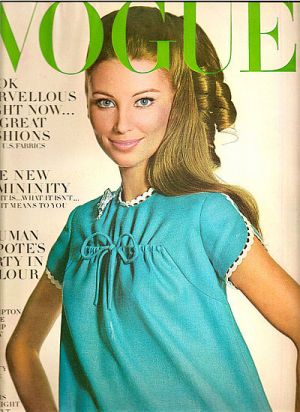 Vintage Vogue magazine covers - wah4mi0ae4yauslife.com - Vintage Vogue January 1967 - Evelyn Kuhn.jpg
